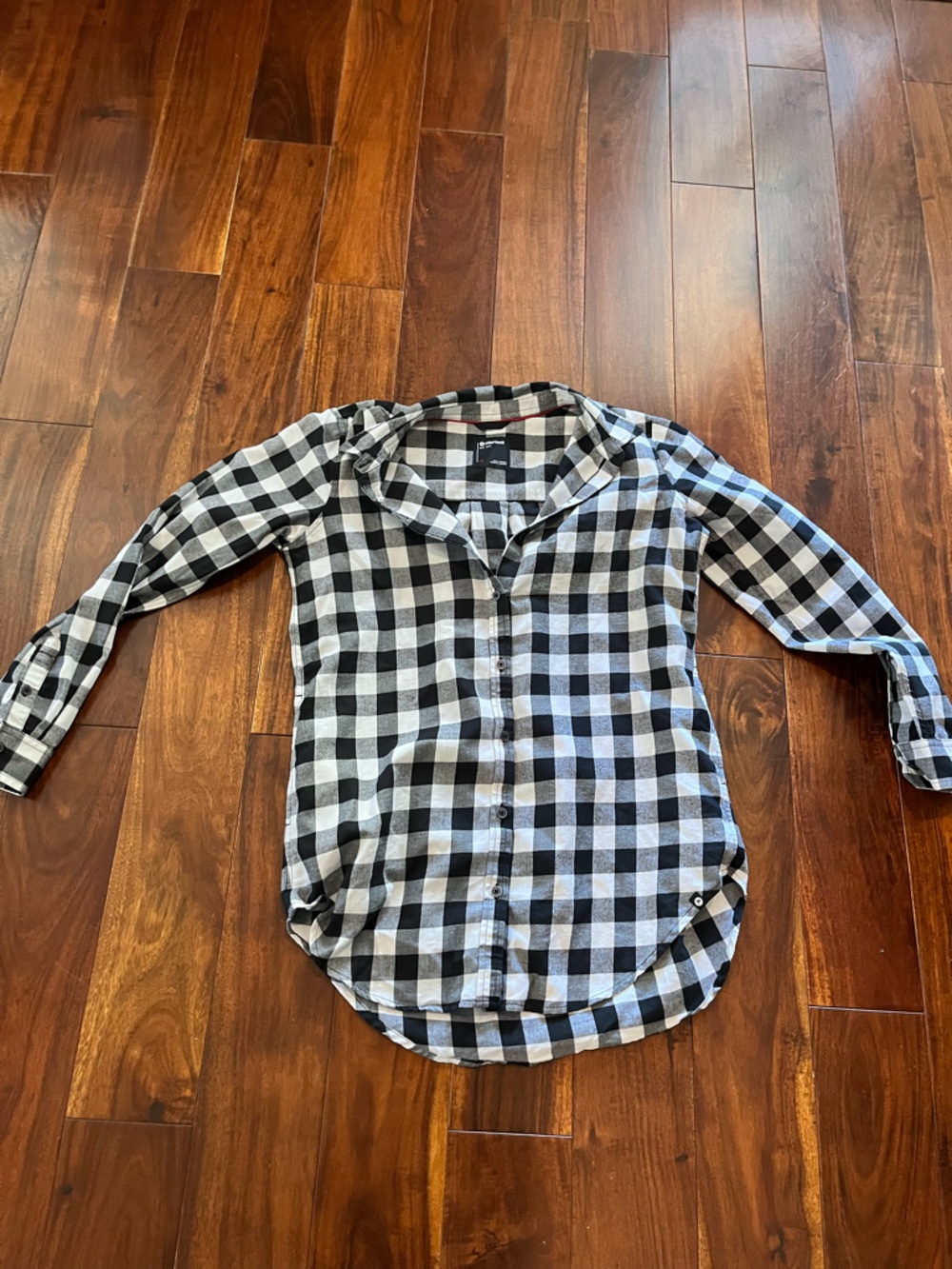 Marmot Black and White flannel shirt, size large